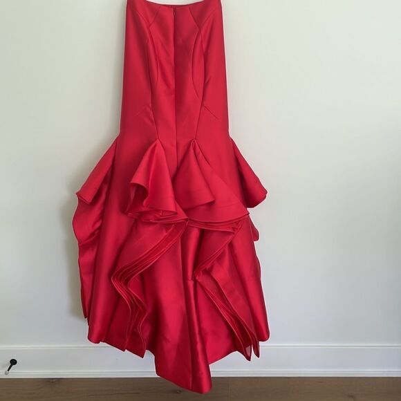 Rachel Allan Sleeveless Ruffle Gown Evening Dress - Picture 5 of 8
